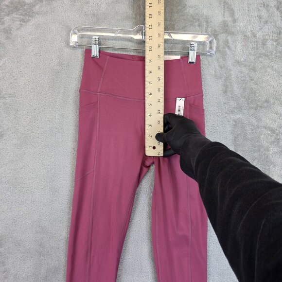 Victoria's Secret Sport Leggings Womens XS Short Mauve Essential 7/8 Pockets - Picture 4 of 13
